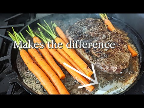 How to make grilled steak and wild honey carrots