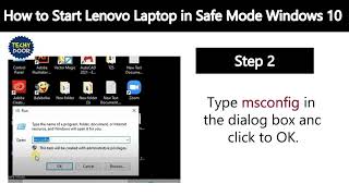How To Start Lenovo Laptop In Safe Mode Windows 10