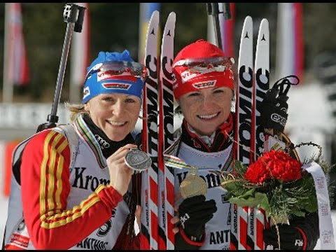 Biathlon-WM Antholz 2007: Das Duell der Freundinnen - Henkel vs. Glagow