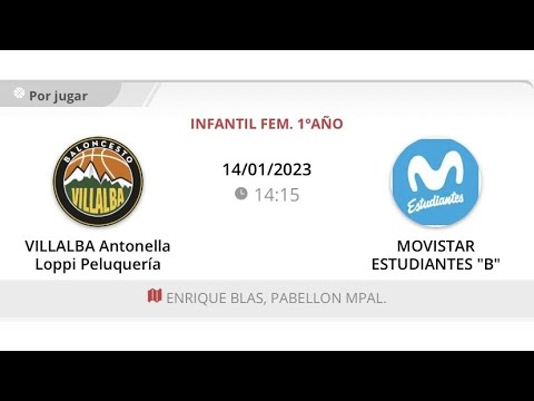 Infantil fem 10 VILLALBA ANTONELLA LOPPI PELUQUERIA - MOVISTAR ESTUDIANTES