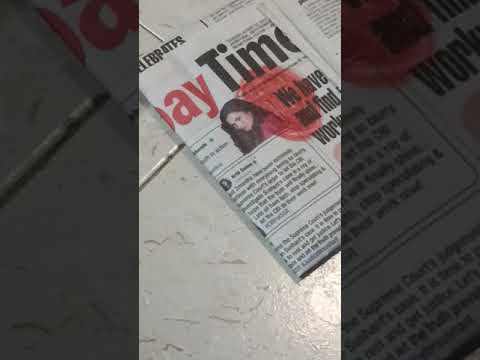 Part of a video titled DIY Newspaper Envelopes for Disposing Sanitary Pads ... - YouTube