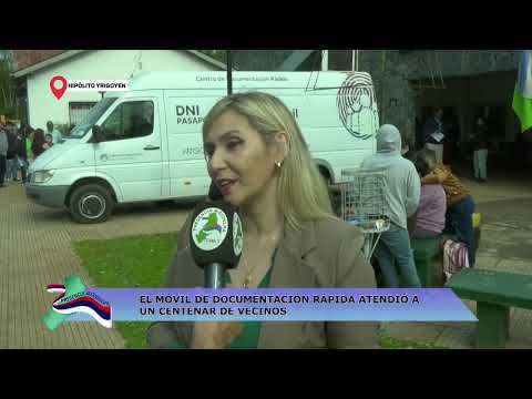 HIPÓLITO YRIGOYEN: EL MÓVIL DE DOCUMENTACIÓN RÁPIDA ATENDIÓ A UN CENTENAR DE VECINOS