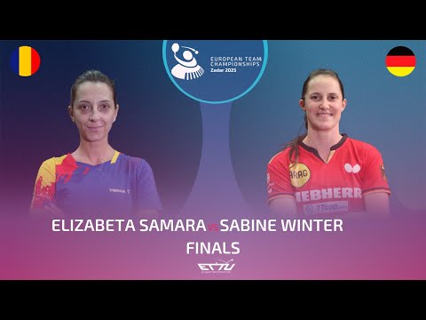 ELIZABETA SAMARA (ROU) vs SABINE WINTER (GER) | European Championships - Women's Final | Highlights