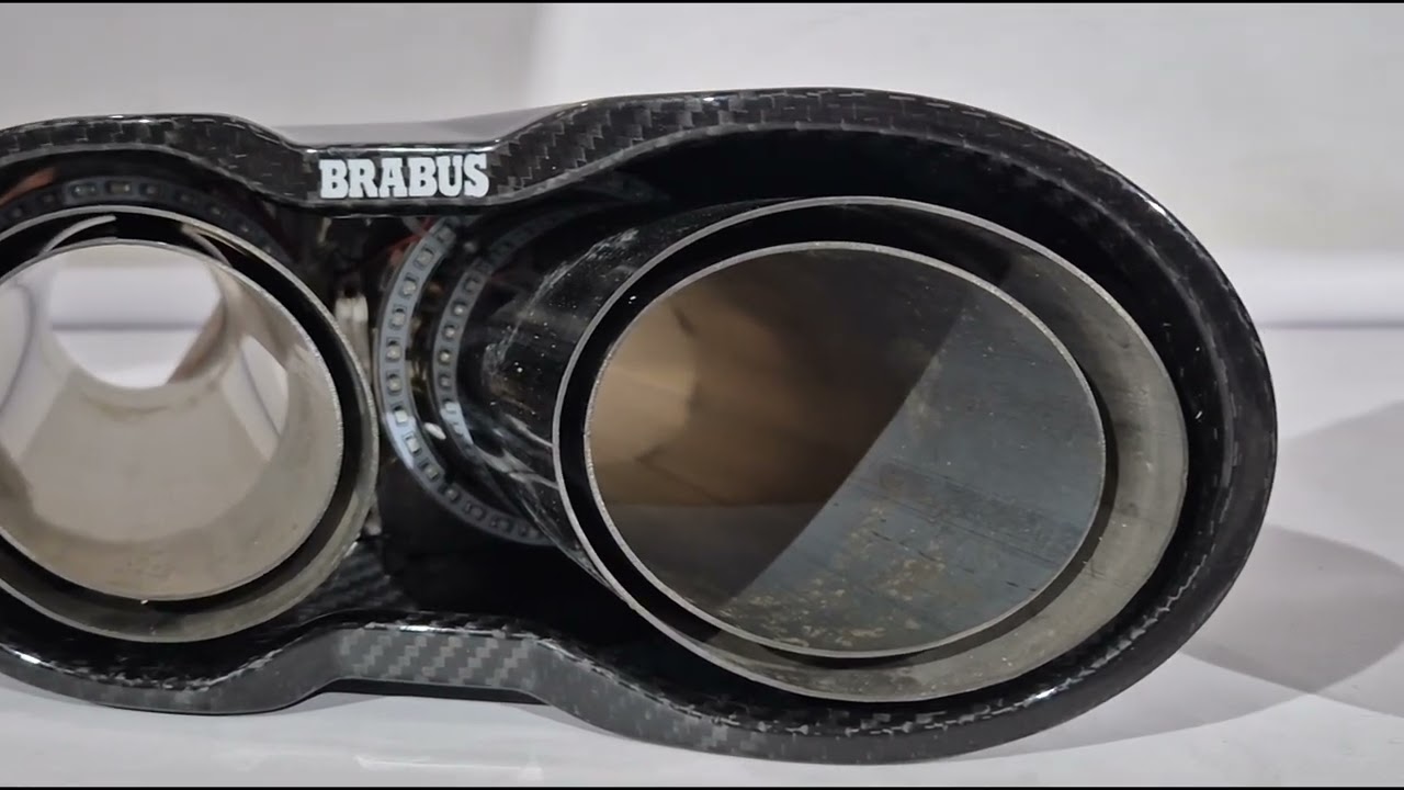 Mercedes G сlass W465 2025- рр. Насадки на глушник BRB Carbon (2 шт) Video 1