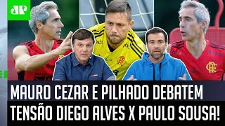 ‘O Diego Alves hoje não tem…’: Mauro Cezar e Pilhado debatem tensão com Paulo Sousa no Flamengo