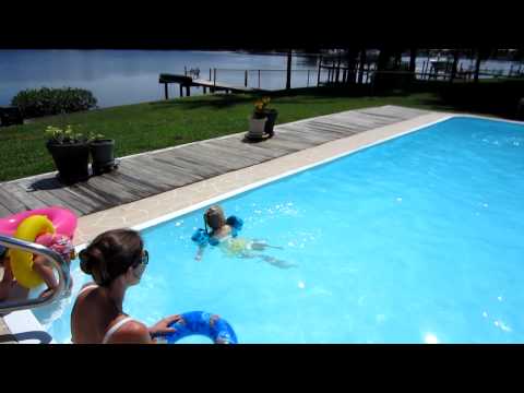 Poppy's birthday swim - Sept. 22, 2012