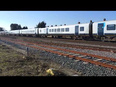 Class 444037 & 444044 passing Feltham Depot working 1W44 Weymouth to London Waterloo