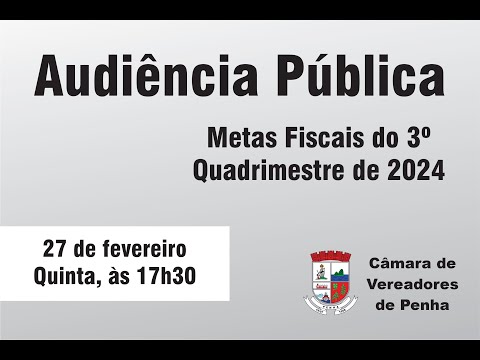 Metas Fiscais do 3º Quadrimestre de 2024