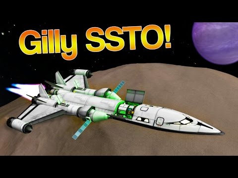 KSP: Science SSTO to Gilly and back!