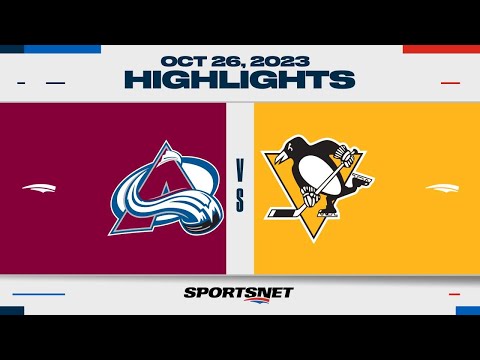 NHL Highlights | Avalanche vs. Penguins - October 26, 2023