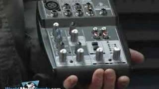 Video thumbnail for BEHRINGER Xenyx 502 Mixer Demo by World Music Supply