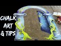 SIDEWALK CHALK ART! Drawing & Tips *Day 1* Prang Freeart chalk, Door of Durin 3D perspective