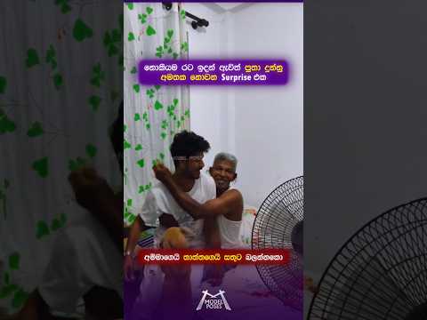 father Surprise 😍💗නොකියම රට ඉදන් ආපු පුතා දැකපු අම්මාගෙයි තාත්තගෙයි සතුට 🫂 #surprise #trending #love
