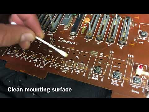 Replace push button switch on a Roland Juno-106