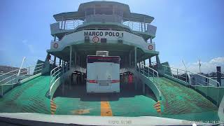 Traghetto per Lido. Ferry boarding in a car for Lido.