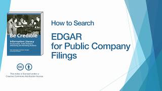 How to Search EDGAR for Public Company Filings