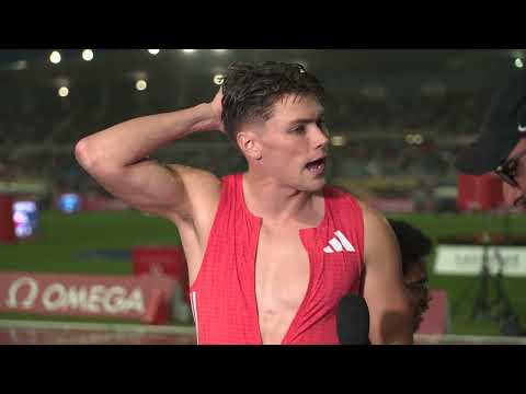 Trey Cunningham Runs 13.19 For 3rd Place in Lausanne DL 110m Hurdles [Interview]