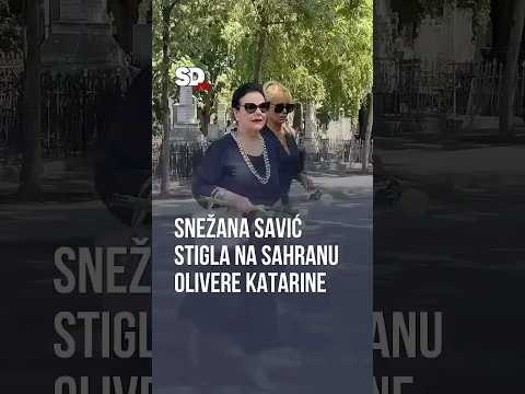 Snežana Savić stigla na sahranu Olivere Katarine