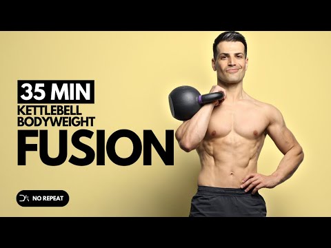 35 Min INTENSE Full Body KETTLEBELL + BODYWEIGHT Workout | Strength Combo & Explosive | No Repeat