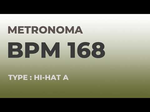 메트로놈 | BPM 168 | Metronome | Type : Hi-Hat A