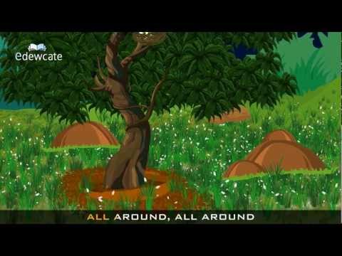 Edewcate english rhymes - The green grass grows all around nursery rhyme