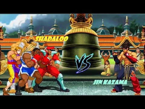 Jin Kazama VS Shadaloo Bosses [Street Fighter X Tekken][MUGEN][CVS3/PotS/Infinite][MUGEN]