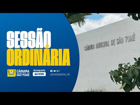 3ª Sessão Ordinária do ano de 2026 | São Tomé/RN | 19/03/2026