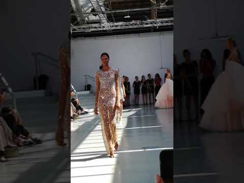 Cindy Bruna Walks for Celia Kritharioti during the Paris Fashionweek