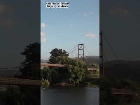 Atardecer- Pasarela Licantén #turismo #Licantén #regióndelmaule #2025