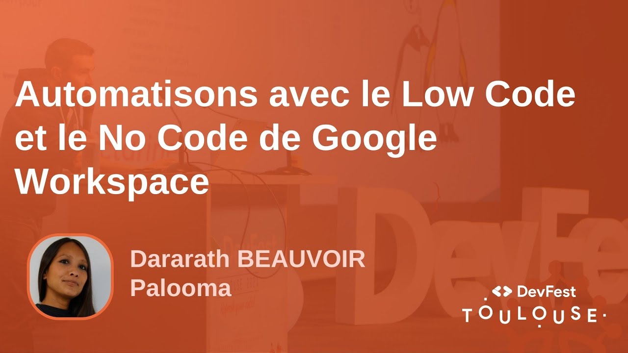 Automatisons avec le Low Code et le No Code de Google Workspace
