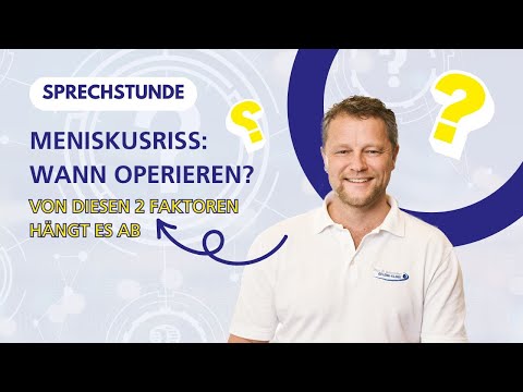 Meniskusriss – Wann ist eine OP wirklich notwendig? | Fragen aus der #Sprechstunde