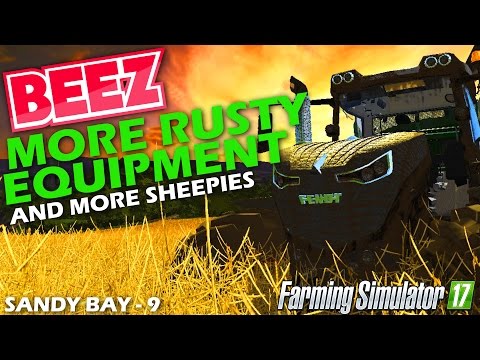 Farming Simulator 17 - More rusty equipment - Sandy bay Episode 9
