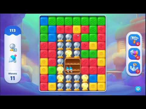 Fishdom Blast Level 113 - NO BOOSTERS GAMEPLAY 🐠 | SKILLGAMING ✔️