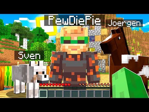 I FOUND PEWDIEPIE IN MINECRAFT! (PEWDIEPIE BOSS)