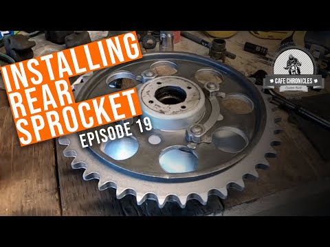 CB750 Cafe Racer Build E19: Installing the new rear sprocket
