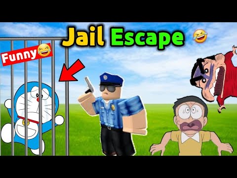 Shinchan and Nobita Prison Escape 😂 || Gone Wrong 😱 || Jail Break Funny game