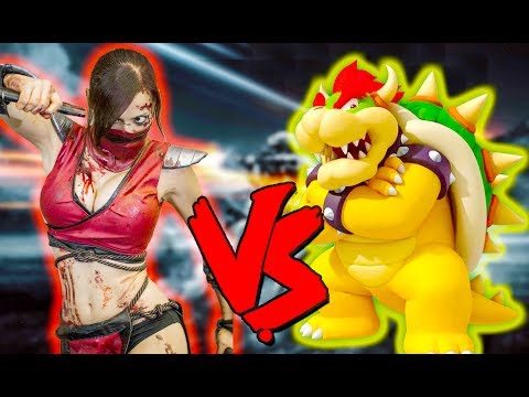 Skarlet Vs Bowser Army - Epic Battle - Mortal Kombat Costume Skin Mod
