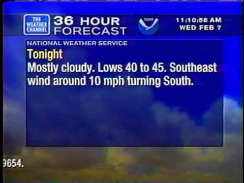 WeatherStar XL - Cincinnati, OH - Feb 7, 2001 - (Surfin)