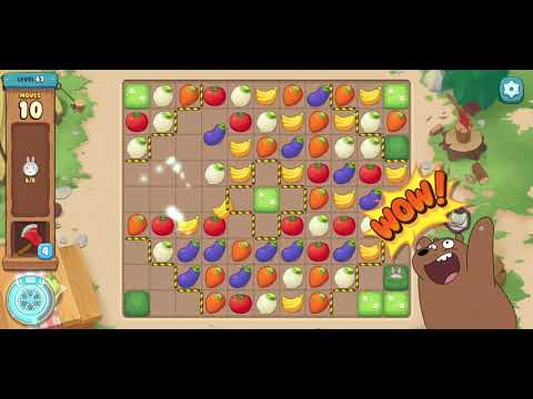We Bare Bears Match3 Repairs Level 67 - No Boosters