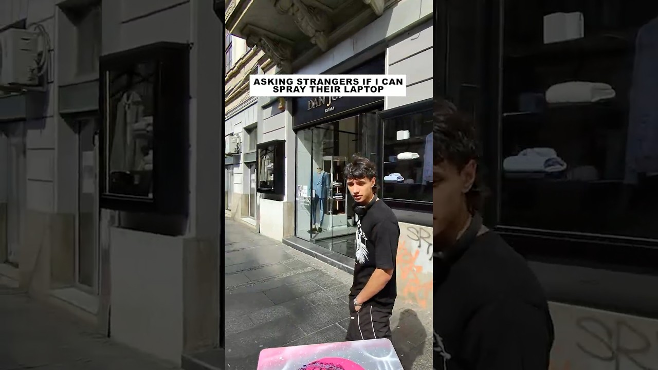 Asking Strangers If I Can Spray Their Laptop