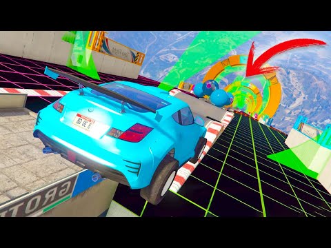 MEGA RAMP 449,000% IMPOSSIBLE! SUBSCRIBER BANNED!! - GTA V ONLINE