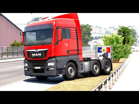 ETS 2 - MAN TGX Transporting a Yacht Part 1