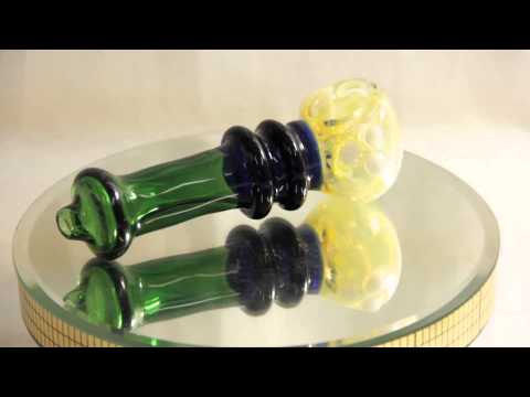 Glass Pipe Three Tone Honeycomb Bowl 5"