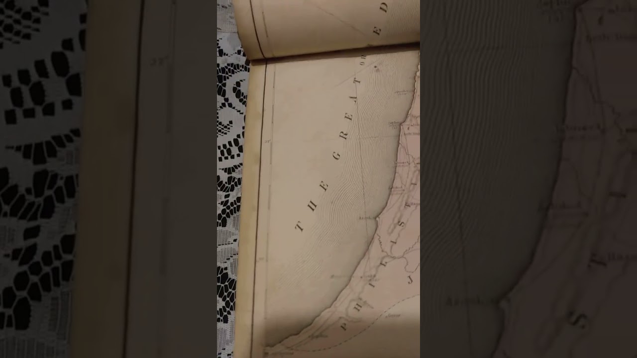 1800s Bible with map of Holy Lands #bible #history #ancienthistory #israel