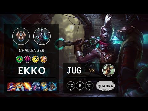 Ekko Jungle vs Nidalee - BR Challenger Patch 10.24