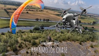 Paramotor - FreeStyle DJI FPV Drone Chase ! BGD Luna 2 18m - GoPro