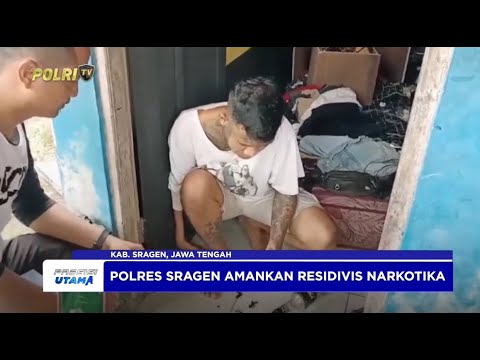 POLRES SRAGEN TANGKAP BURUH LAS RESIDIVIS NARKOTIKA KEDAPATAN MILIKI SHABU