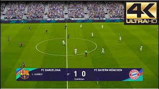 PES 2021 4K 60 FPS Barcelona vs Bayern Munich