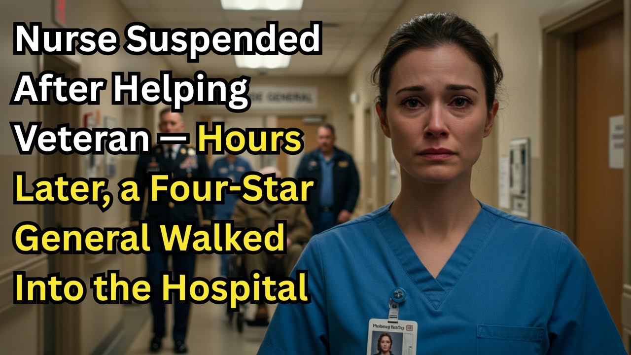 Nurse Suspended After Helping Veteran — Hours Later, a Four-Star General Walked Into the Hospital