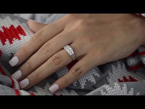 1.96 Ct. Double Row Shared Prong Ten Stone Anniversary Band - TwoBirch TB-WR-0065-WG-P